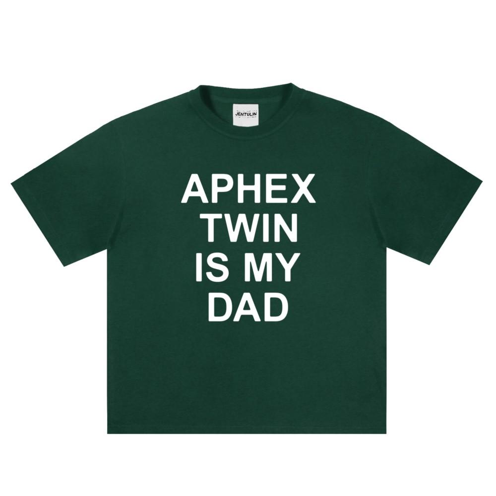 Панк Футболка с принтом Aphex Twin Оверсайз Мужская Хип-Хоп Уличная одежда Харадзюку Одежда Готика Буквы Короткий рукав Топы Хлопковые футболки Y2k