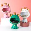 Nordic Resin Lucky Big Mouth Cat Storage Box Figurine Sculpture Modern Art Ornaments Candy Key Storage Organizer Home Decor