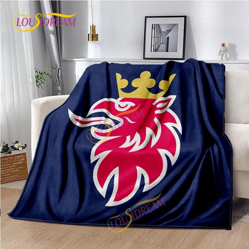 Одеяло Scania для грузовика, домашняя простыня, чехол для дивана, гостиная, офис, одеяло для обеденного перерыва, мягкое повседневное моющееся термоодеяло