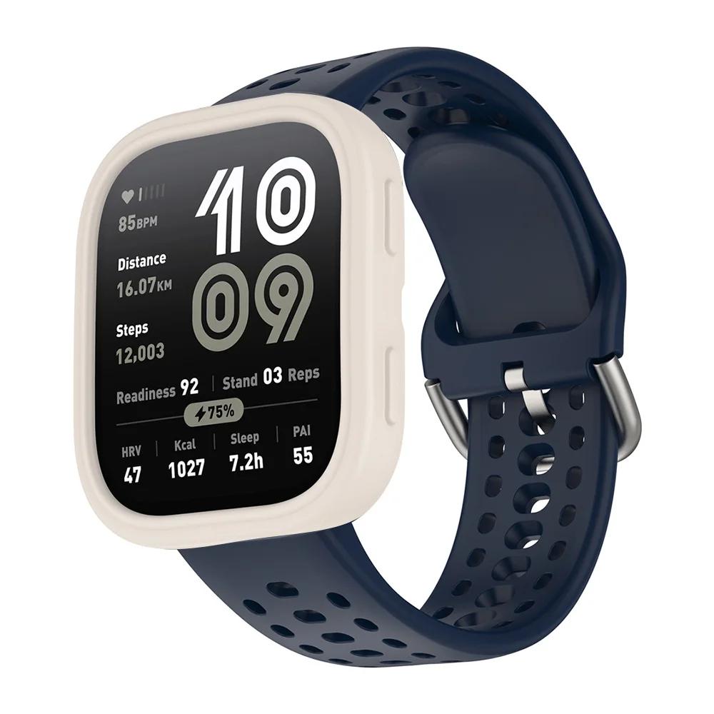 Мягкий силиконовый чехол для умных часов Amazfit Bip 6, аксессуары, полый защитный корпус, бампер от царапин, чехол для Amazfit bip6