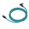 Кабель Ethernet CAT6A M12 8-контактный разъем X Code на RJ45 Male экранированный шнур IP67 водонепроницаемый 2 метра W