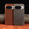 Crazy Horse Leather Case for Google Pixel 10 Pro Pixel 9 XL Premium Business Slim Soft Leather Magnetic Shockproof Cover