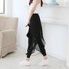 Женские шифоновые брюки гаремы - Легкие, Свободные, Однотонные, Сетчатые шорты, Двухкомпонентный стиль 9/10, Большой размер.