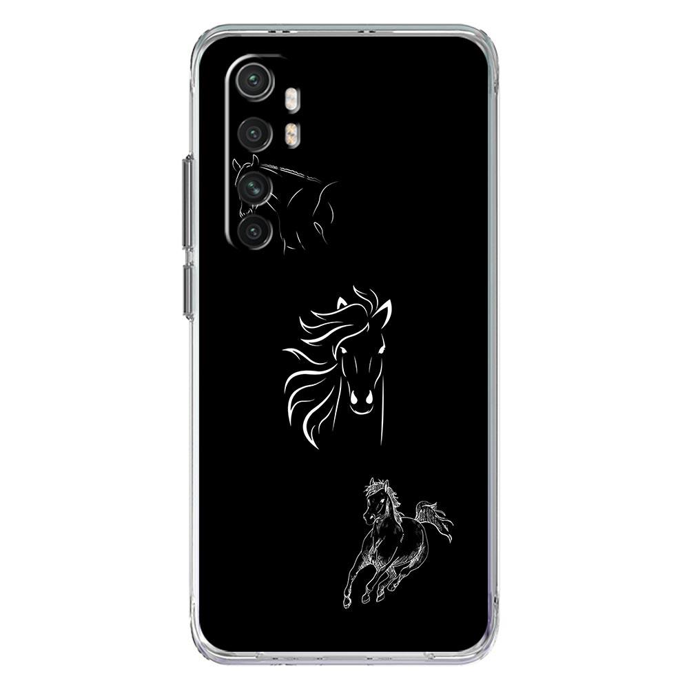Чехол для телефона с изображением животного, лошадь, для Xiaomi Poco X5 NFC X3 F5 F4 F3 M3 14 13T 12T 12 13 Lite 11 Ultra Mi 10T 5G 11X Pro, прозрачный чехол