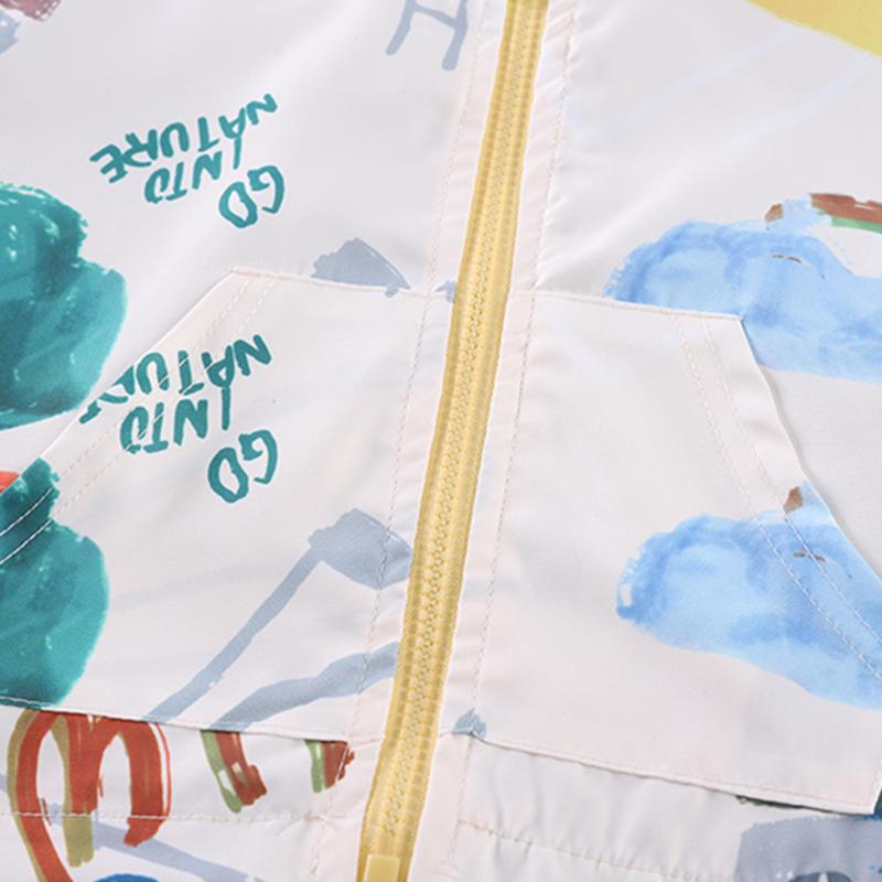 0-5 лет Комплект с длинными рукавами для мальчиков Детская куртка с граффити Повседневная Джинсовые брюки Комплект из двух предметов Детская одежда для мальчиков