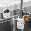 Dish Sink Drain Basket Kitchen Tools Cat Hanging Basket Cartoon Faucet Sponge Holder