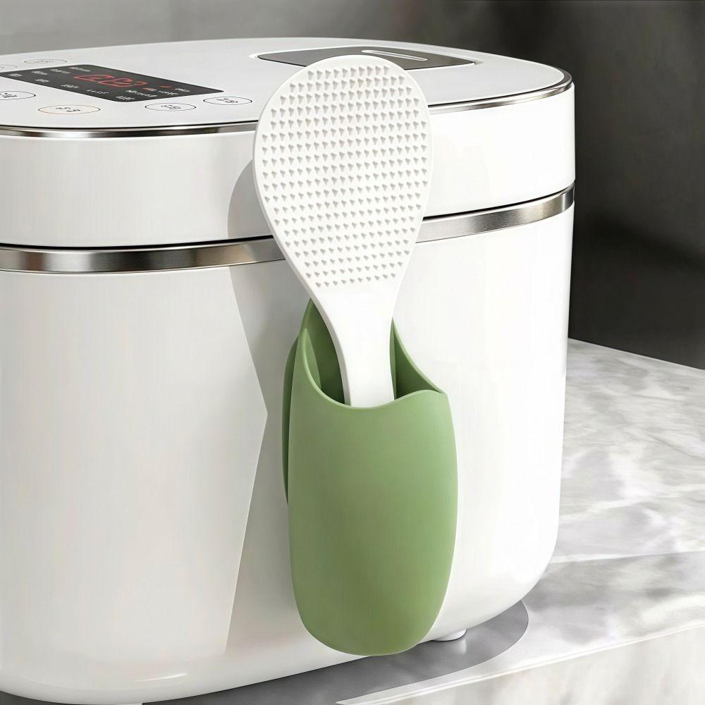Silicone Rice Cooker Spatula Rack Mini Toothbrush Holder New Kitchen Rice Spoon Holder Home