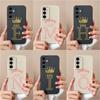 Чехол для телефона для Samsung Galaxy A55 S24 Ultra S24 + A15 M15 F15, модный бампер с буквами AZ, чехлы с короной, матовые, жидкие, мягкие силиконовые чехлы для Samsung