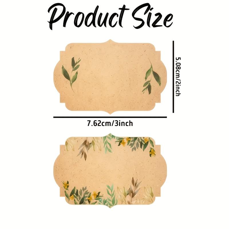 (200pcs/Roll) 5.08*7.62cm Label Stickers for Jars and Lids | Pantry, Mason Jar, Canning, Spice, Bottle Labels,Kraft Paper Label