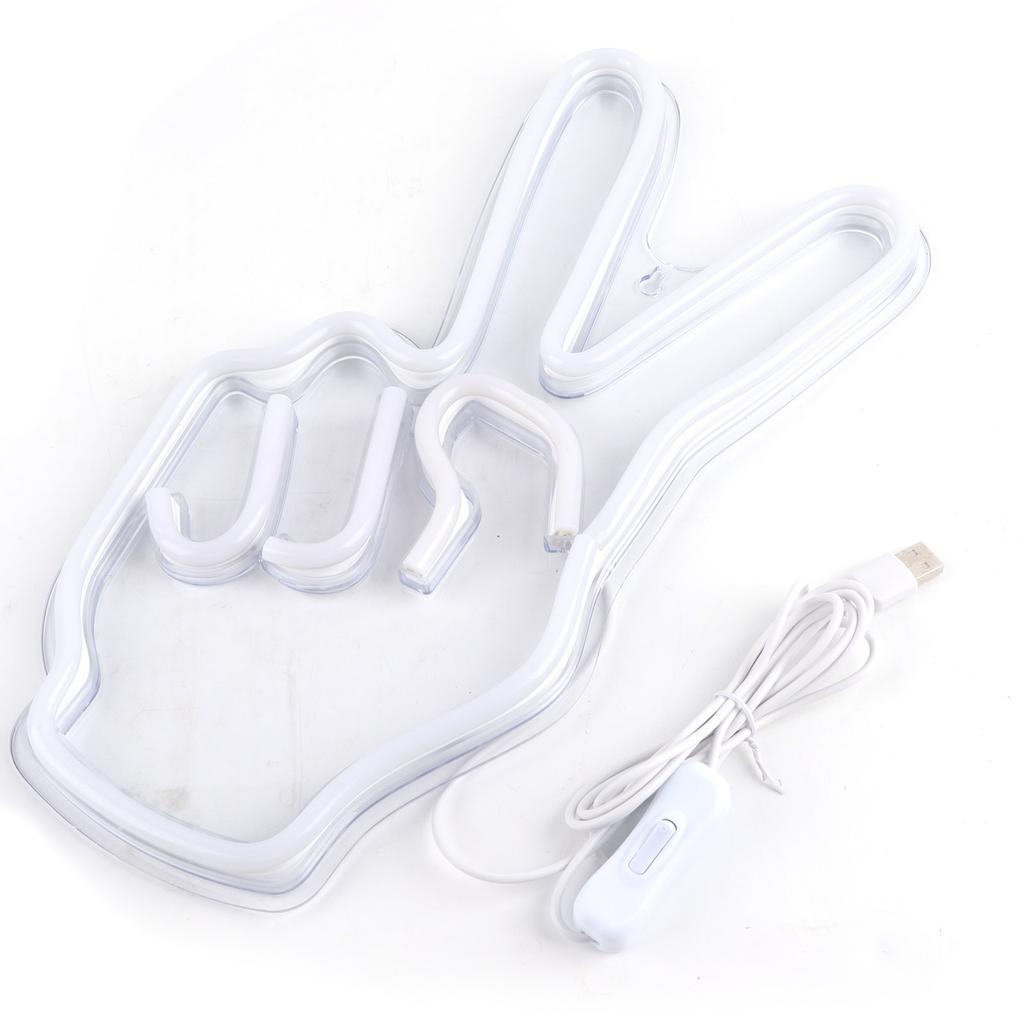 Неоновая вывеска Инновационная жестовая декоративная лампа с питанием от USB для шкафа, полки в спальне