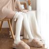 Winter Lamb's Wool Warm Knee-length Socks Padded White Fur Ball Stockings Women's Bottoming Socks JK Knee Socks
