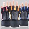 Long Bracers Fitness Half Finger Gloves Men's and Women's Barbell Sports Outdoor Riding Roller Skating Dumbbell Weightlifting Exercise Hands