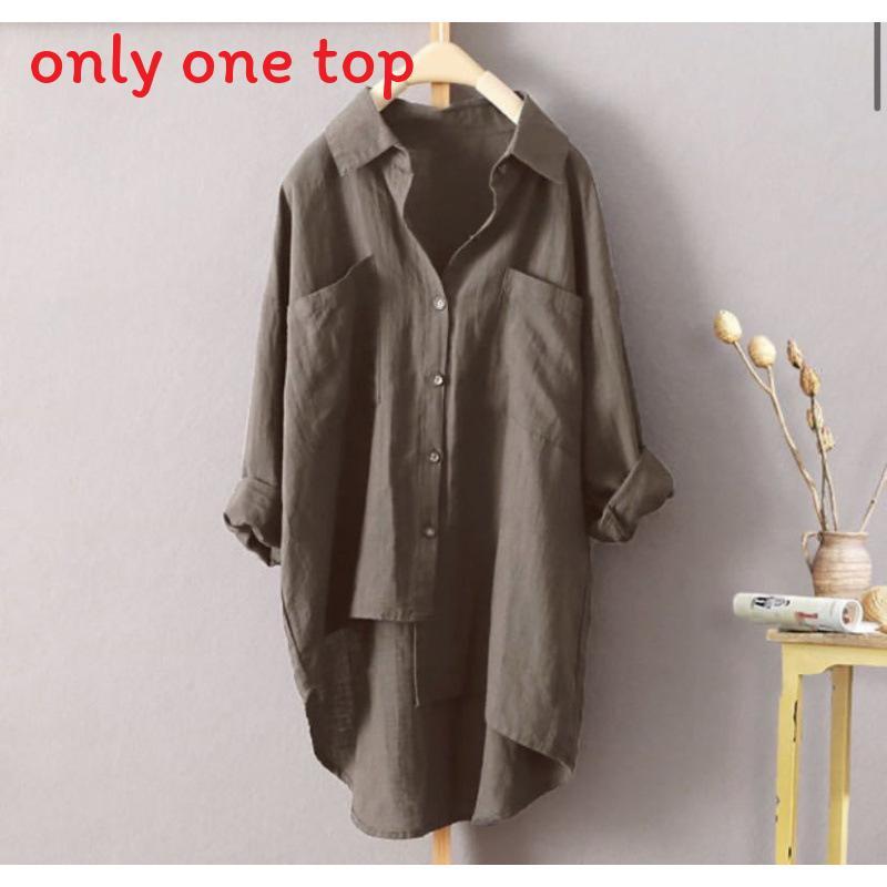 Vintage Style Cotton Linen Cardigan With Pockets For Casual Autumn Wear