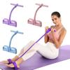 6-Tube Resistance Band Multi Function Tension Rope Fitness Bands 6-Tube Elastic Yoga Pedal Puller For Sports Exercises At Gym