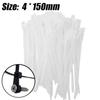 500/100PCS Nylon Cable Ties with Screw Hole Self Locking Loop Wraps Bundle Mountable Cables Zip Tie Wire Fixed Fastening Straps