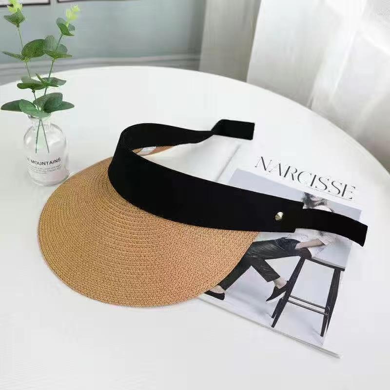Волшебная лента-панама, женская соломенная шляпа, пустой топ, летняя шляпа, защита от солнца, спорт на открытом воздухе, рыбалка, пляжная кепка, элегантная уличная кепка