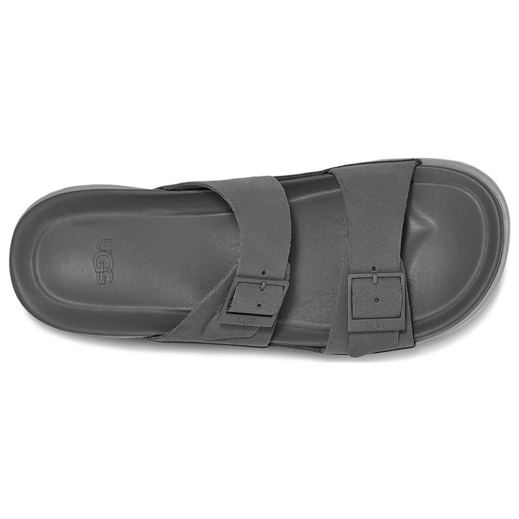 UGG Легкие повседневные сандалии Wainscott с металлической пряжкой, мужские сандалии темно-серого цвета 1124901-DGRY