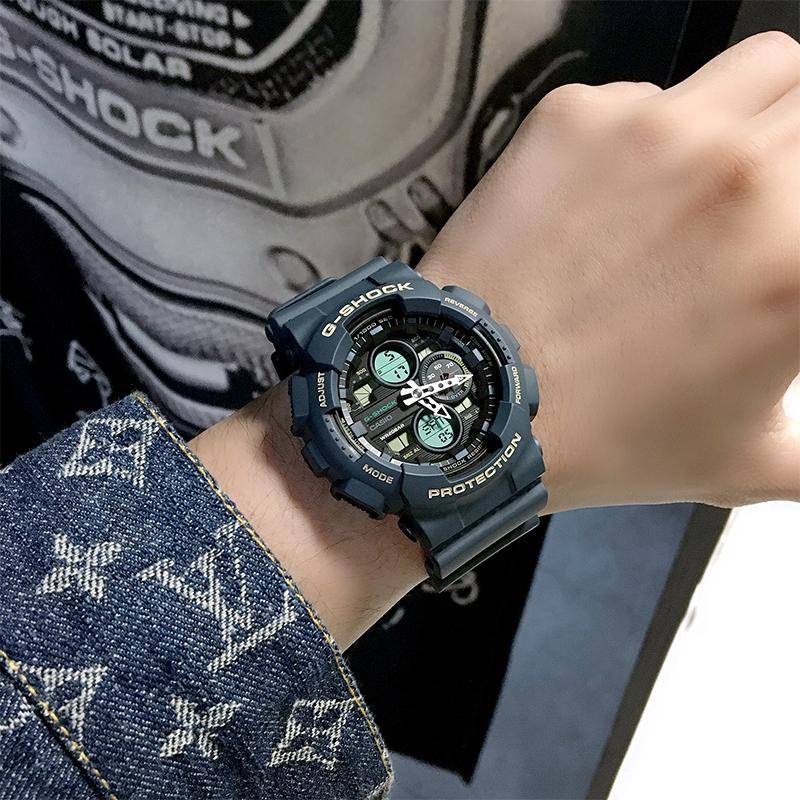 CASIO Men Liquid Crystal/Analog Dual Display Series Green Watch GA-140-2APRBS GA-140-2APRBS