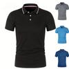Summer Men Office Business Polo Shirt Spring Pure Solid Casual Short Sleeve Golf Shirt 2024 Breathable Unisex Shirt Dropshipping