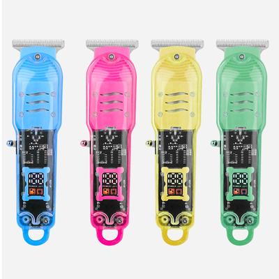 Профессиональная машинка для стрижки волос, аккумуляторная машинка для стрижки волос, прозрачные электрические триммеры для мужчин, беспроводная машинка для стрижки волос