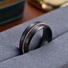 1 шт. Модное, многофункциональное, простое и благородное черное матовое кольцо из титановой стали на шнурке