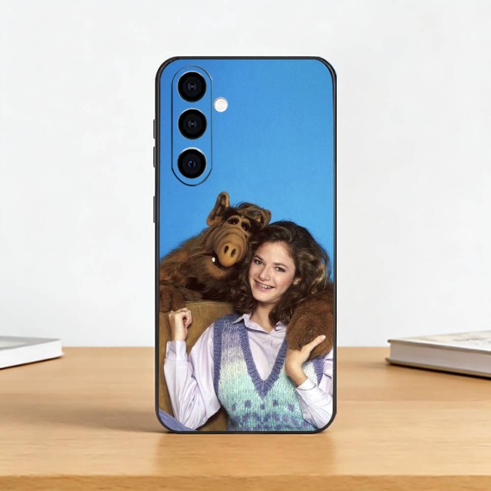 TV Series A-Alf Phone Case Black Silicone Soft For Samsung Galaxy A73,A72,A71,A70,A53,A52,A51