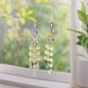 Hot Sale Crystal Amethyst Sun Catcher Wind Chimes Prism Hanging Stone Crafts Moon Feng Shui Decoration
