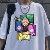 New Anya Forger Graphic Print T-shirt Women Fashion Round Neck Loose Tee Shirt Anime Streetwear Casual Harajuku T-shirt