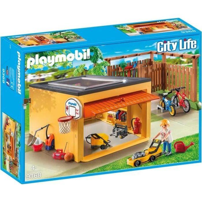 Garage Avec Emplacements Pour Vélos - PLAYMOBIL - City Life - Poids 1.2 Kg - A Partir De 4 Ans - Mixte
