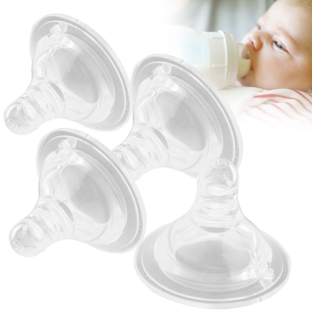 Детский набор сосок жидкий силикон мягкий младенец пустышка соска бутылочка для кормления аксессуар(4 х Соска 1 х