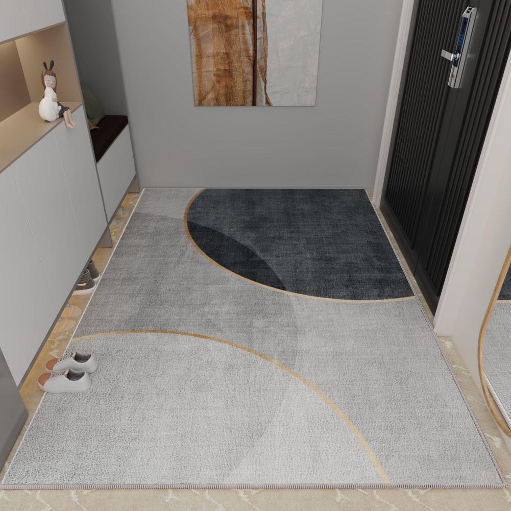 Роскошный нескользящий коврик для входной двери: Настраиваемый петлевой ворсовый ковер для крыльца дома.