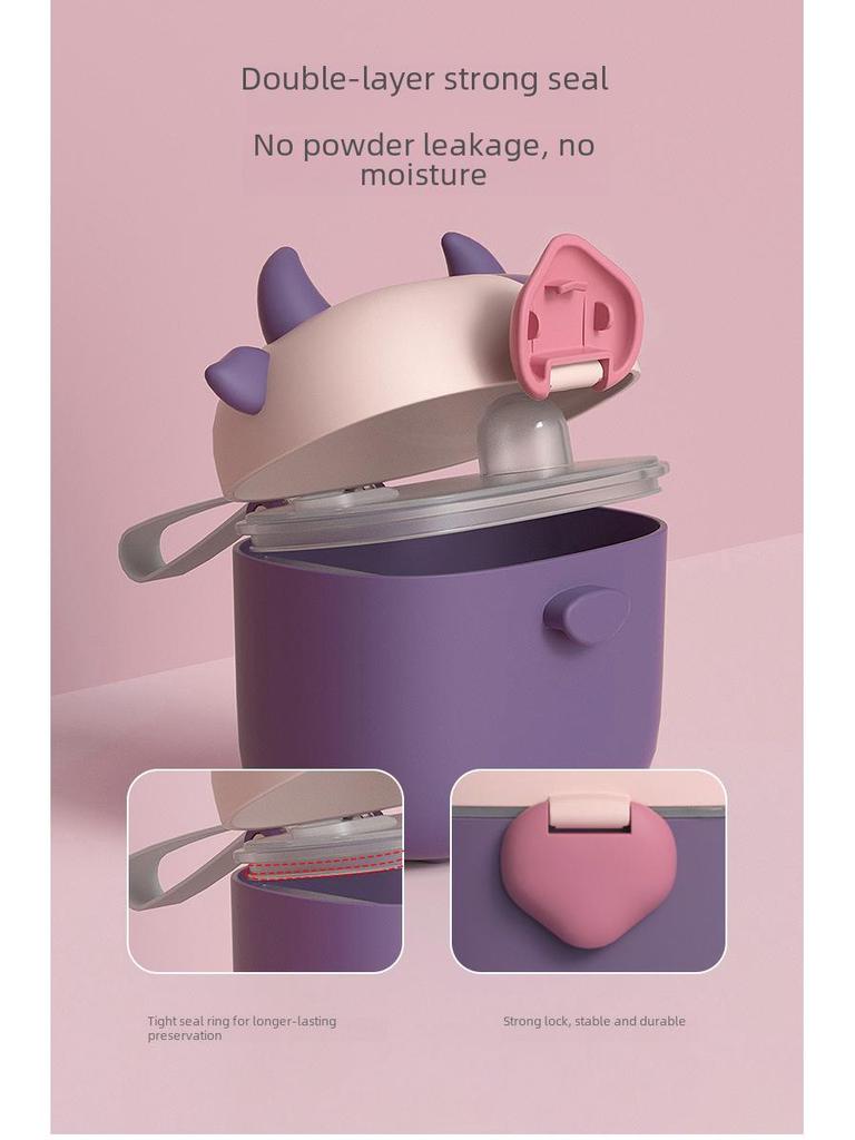 Портативный контейнер для хранения детского молока и рисовой муки большой емкости - влагонепроницаемый и герметичный