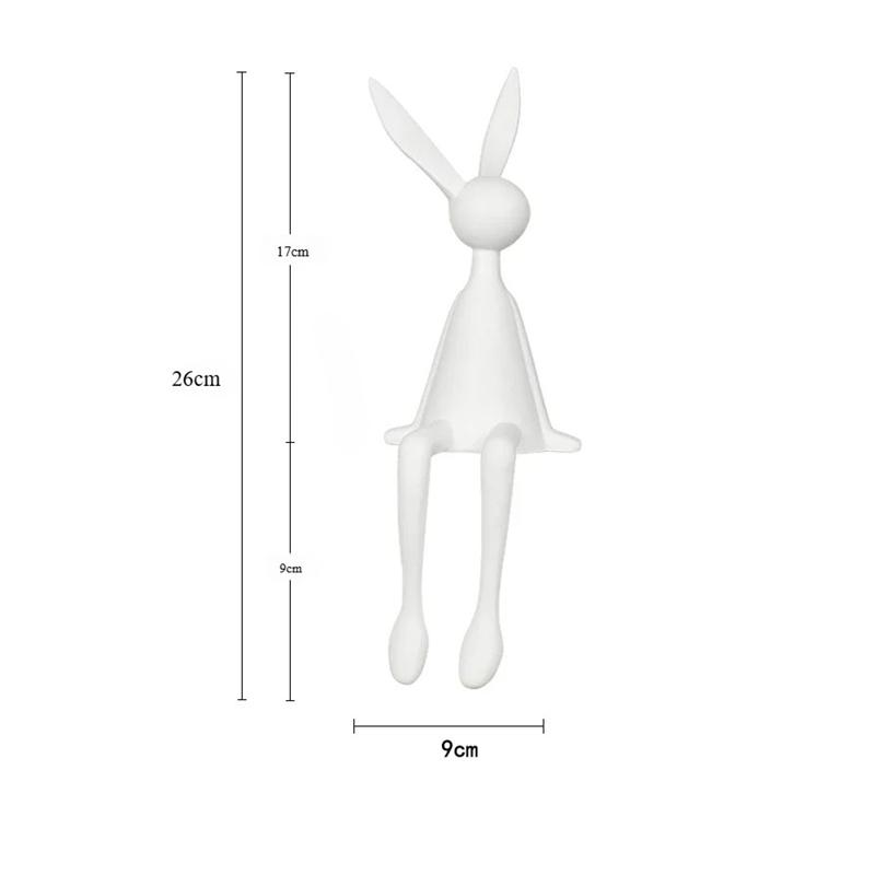 Креативный Домашний Декор Статуэтка Кролика Абстрактная Художественная Скульптура Стол Гостиная ТВ-Тумба Винный Шкаф Ремесла Украшения