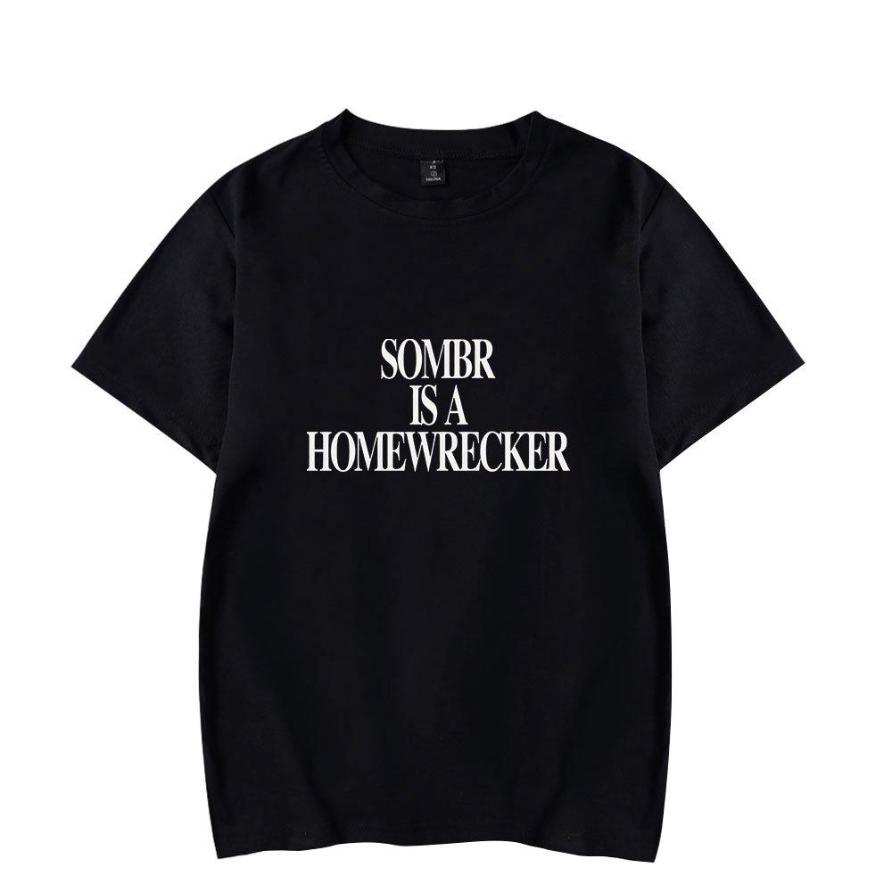 Sombr Logo Merch Tshirt Summer Unisex 2026 Shortsleeved Casual Design Tee