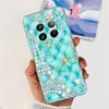 For Realme 12 Pro Plus  Back Case Clear Silicone Soft Bumper Funda Women Fashion Flower Jelly Pattern Cover Realme 12 Pro Pro+