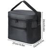 Large Capacity Portable Lunch Bag Oxford Cloth Ice Pack with Aluminum Foil Insulation for Takeaway Delivery Outdoor Use