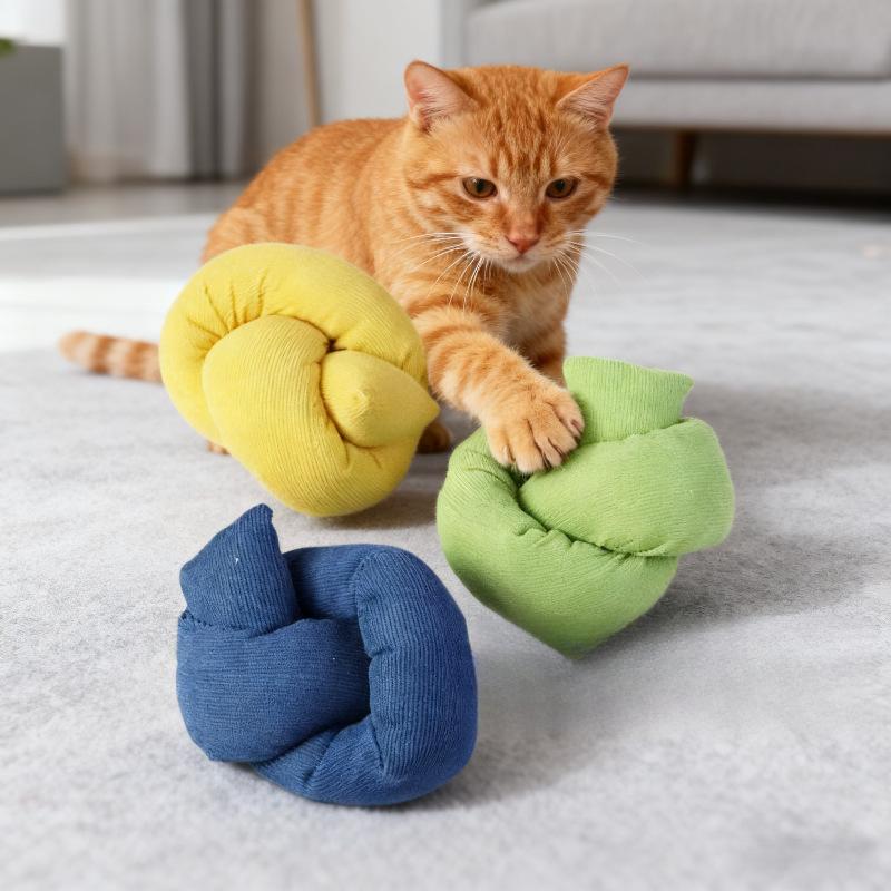 Игрушка для кошек Кошачья мята Шуршащая бумага Подушка Устойчивая к укусам Интерактивная игрушка для кошек Самостоятельная игра Снятие скуки Плюшевая полоска Скрученная подушка для питомца