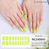 New Solid Color Simple Semi-cured Nail Stickers 20 Finger Gel Nail Stickers