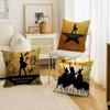 American Musical Hamilton Vintage Personalized Picture Text Home Decorative Pillows Household Gifts 45x45cm