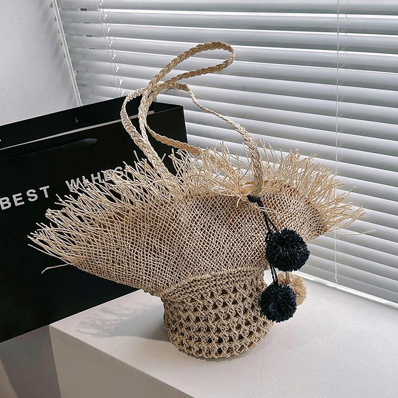 Женская соломенная пляжная сумка женская дорожная сумка женская сумка через плечо летняя мода