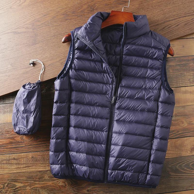 Men's Portable Clothing: Cut-Label Cotton Vest, Casual Warm Jacket