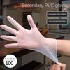 100Pcs Transparent Disposable Gloves S/M/L/XL Latex Free Gloves Durable Cleaning Gloves  Household