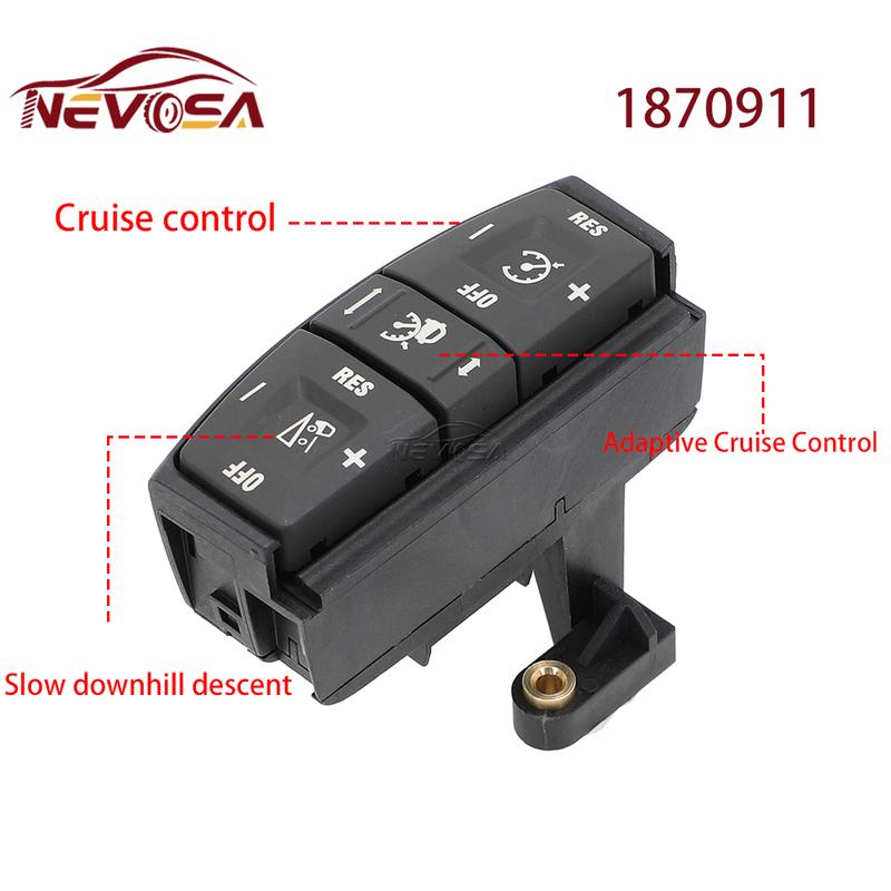 NEVOSA For SCANIA P G R T Series Truck Steering Wheel Module Telephone Menu Switch Adaptive Cruise Control Switch Button 1870912
