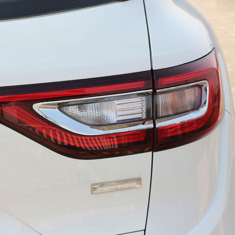Подходит для Renault Koleos Samsung QM6 2016-автомобильные хромированные задние фонари Защитная накладка на задние фонари