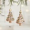 2PCS Plastic Christmas Hanging Decoration Pink&Gold Xmas Baubles Christmas Tree Ornament  Christmas
