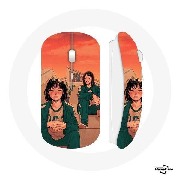 Wireless Mouse - Ji Yeong - Kang Sae Byeok - Squid Game - WiFi USB Key - Compatible Mac and PC