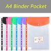 Transparent A4 Expandable Binder Pocket 11 Holes Files Envelope Bags  Test Paper