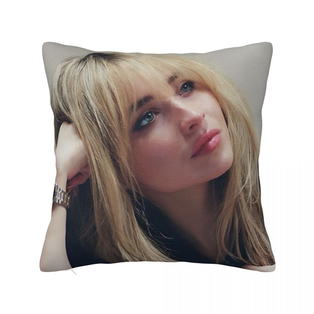 Singer Sabrina Carpenter Pillowcase Polyester Cushion Cover Decorative Pop Music Throw Pillow Case Cover Home Dropshipping 18'