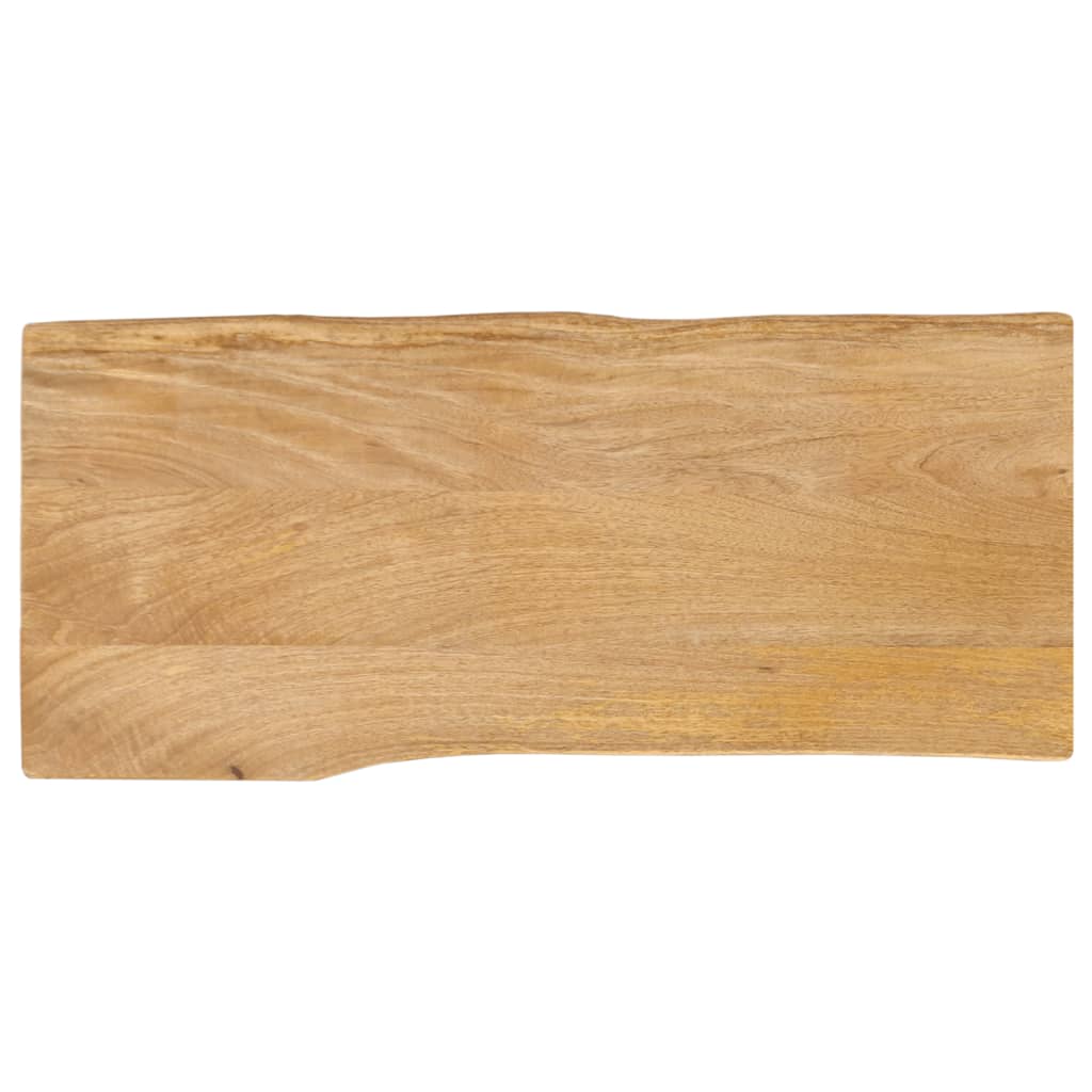 Live Edge Table Top 90x40x2.5 cm Solid Mango Wood