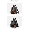 Soft Leather Backpack Women's Anti-theft Schoolbag Lightweight Shoulder Bag Satchel Handbag Travel Daily and Shopping Bag